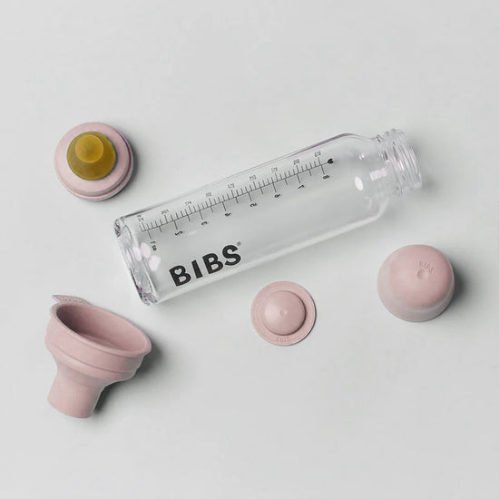 Μπιμπερό Γυάλινο 0+ μηνών για νεογέννητα Blush 225ml - Bibs